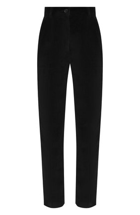 Женские хлопковые брюки DOLCE & GABBANA черного цвета по цене 57450 руб., арт. FTAM2T/FUWCV | Фото 1 Женские хлопковые брюки DOLCE & GABBANA черного цвета, арт. FTAM2T/FUWCV | Фото 1