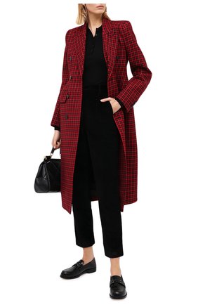 Женские хлопковые брюки DOLCE & GABBANA черного цвета по цене 57450 руб., арт. FTAM2T/FUWCV | Фото 2 Женские хлопковые брюки DOLCE & GABBANA черного цвета, арт. FTAM2T/FUWCV | Фото 2