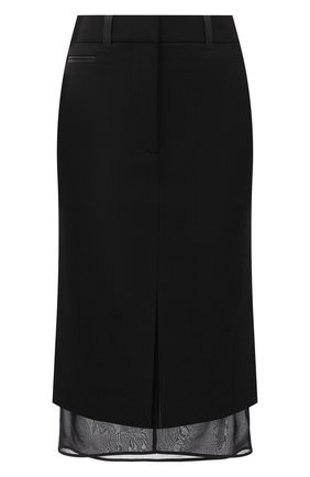 Женская шерстяная юбка TOM FORD черного цвета по цене 187000 руб., арт. GC5509-FAX236 | Фото 1 Женская шерстяная юбка TOM FORD черного цвета, арт. GC5509-FAX236 | Фото 1