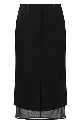 Женская шерстяная юбка TOM FORD черного цвета, арт. GC5509-FAX236 | Фото 1 (Длина Ж (юбки, платья, шорты): До колена; Материал подклада: Шелк; Материал внешний: Шерсть; Женское Кросс-КТ: Юбка-одежда, Юбка-карандаш; Региональные ограничения белый список (Axapta Mercury): RU)