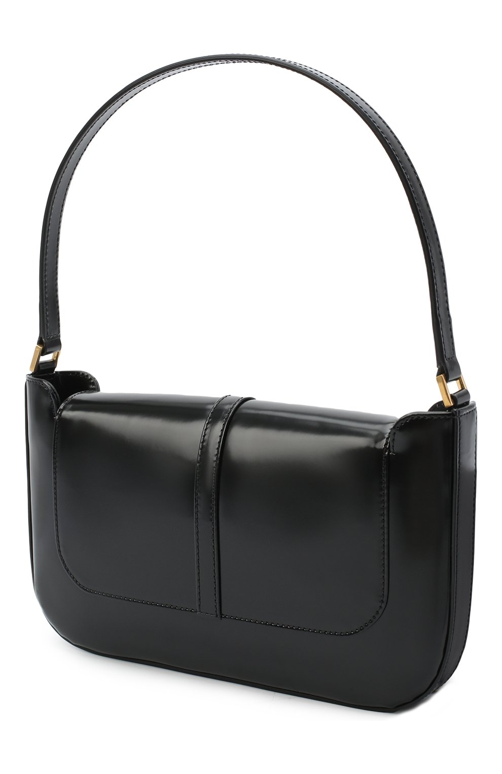 Женская сумка miranda BY FAR черного цвета, арт. 19PFMDASBLWMED | Фото 3 (Сумки-технические: Сумки top-handle; Размер: medium; Материал: Натуральная кожа)