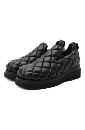 Мужские кожаные слипоны BOTTEGA VENETA черного цвета по цене 95050 руб., арт. 632514/VBP80 | Фото 1 Мужские кожаные слипоны BOTTEGA VENETA черного цвета, арт. 632514/VBP80 | Фото 1 (Материал внутренний: Натуральная кожа; Материал внешний: Кожа; Стили: Кэжуэл)