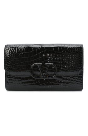 Женский клатч valentino garavani из кожи аллигатора VALENTINO черного цвета по цене 880000 руб., арт. UW2B0H28/XDE/AMIS | Фото 1 Женский клатч valentino garavani из кожи аллигатора VALENTINO черного цвета, арт. UW2B0H28/XDE/AMIS | Фото 1