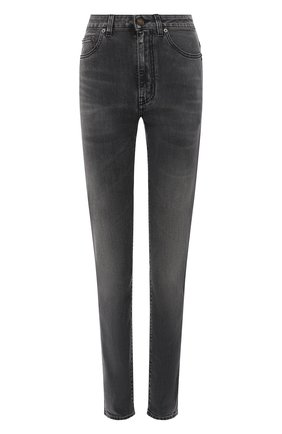 Женские джинсы SAINT LAURENT серого цвета по цене 47150 руб., арт. 614478/Y500L | Фото 1 Женские джинсы SAINT LAURENT серого цвета, арт. 614478/Y500L | Фото 1 (Длина (брюки, джинсы): Стандартные; Материал внешний: Хлопок; Силуэт Ж (брюки и джинсы): Узкие; Детали: Потертости; Кросс-КТ: Деним; Стили: Кэжуэл)