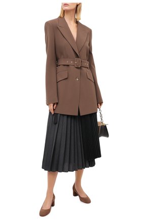 Женская замшевые туфли SANTONI светло-коричневого цвета по цене 41300 руб., арт. WDLA58930HA2NMGDM60 | Фото 2 Женская замшевые туфли SANTONI светло-коричневого цвета, арт. WDLA58930HA2NMGDM60 | Фото 2