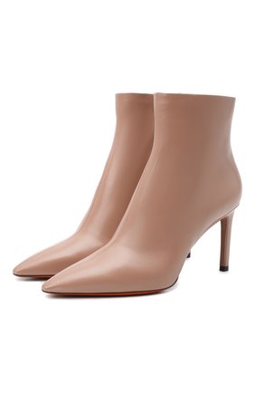 Женские кожаные ботильоны SANTONI бежевого цвета по цене 58200 руб., арт. WTA058951HA2NSZAP29 | Фото 1 Женские кожаные ботильоны SANTONI бежевого цвета, арт. WTA058951HA2NSZAP29 | Фото 1