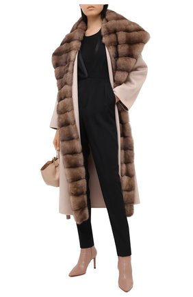 Женские кожаные ботильоны SANTONI бежевого цвета по цене 58200 руб., арт. WTA058951HA2NSZAP29 | Фото 2 Женские кожаные ботильоны SANTONI бежевого цвета, арт. WTA058951HA2NSZAP29 | Фото 2