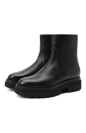 Женские кожаные ботинки SANTONI черного цвета по цене 62400 руб., арт. WTER58956G0MNLMBN01 | Фото 1 Женские кожаные ботинки SANTONI черного цвета, арт. WTER58956G0MNLMBN01 | Фото 1