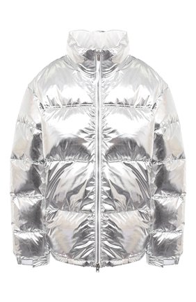 Женский пуховик VETEMENTS серебряного цвета по цене 210500 руб., арт. UAH21JA924 1303/W | Фото 1 Женский пуховик VETEMENTS серебряного цвета, арт. UAH21JA924 1303/W | Фото 1