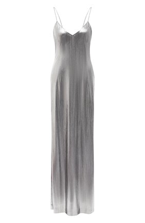 Женское платье VETEMENTS серебряного цвета по цене 110500 руб., арт. WAH21DR901 2607/SILVER | Фото 1 Женское платье VETEMENTS серебряного цвета, арт. WAH21DR901 2607/SILVER | Фото 1