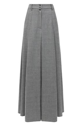 Женская шерстяная юбка VETEMENTS серого цвета по цене 128500 руб., арт. WAH21SK111 1205/BLACK/WHITE CHECK | Фото 1 Женская шерстяная юбка VETEMENTS серого цвета, арт. WAH21SK111 1205/BLACK/WHITE CHECK | Фото 1