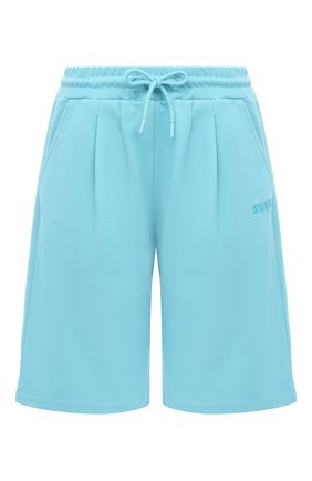 Женские хлопковые шорты MSGM голубого цвета по цене 16550 руб., арт. 2941MDB60 207799 | Фото 1 Женские хлопковые шорты MSGM голубого цвета, арт. 2941MDB60 207799 | Фото 1