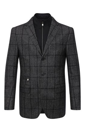 Мужской шерстяной пиджак CORNELIANI темно-серого цвета по цене 130500 руб., арт. 866557-0816200/80 | Фото 1 Мужской шерстяной пиджак CORNELIANI темно-серого цвета, арт. 866557-0816200/80 | Фото 1