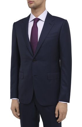 Мужской шерстяной костюм ERMENEGILDO ZEGNA темно-синего цвета по цене 256000 руб., арт. 816518/221225 | Фото 2 Мужской шерстяной костюм ERMENEGILDO ZEGNA темно-синего цвета, арт. 816518/221225 | Фото 2