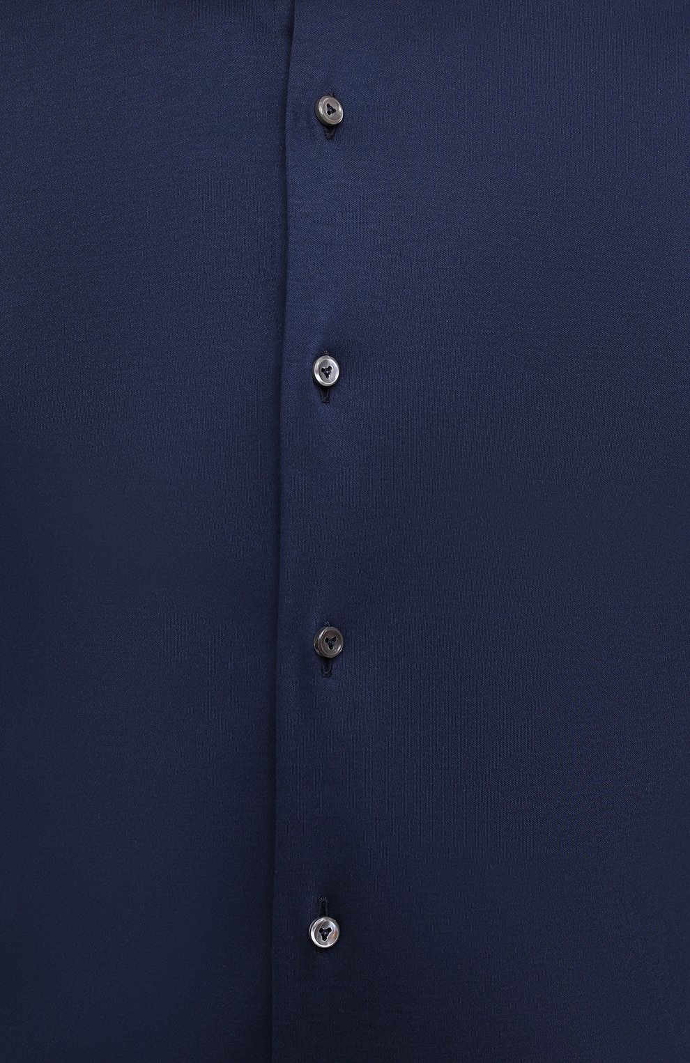 Мужская хлопковая рубашка VAN LAACK синего цвета, арт. M-PER-LSF/180031 | Фото 5 (Манжеты: На пуговицах; Рукава: Длинные; Воротник: Акула; Случай: Повседневный; Длина (для топов): Стандартные; Материал внешний: Хлопок; Принт: Однотонные; Мужское Кросс-КТ: Рубашка-одежда; Стили: Кэжуэл)
