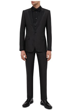 Мужская хлопковая сорочка DOLCE & GABBANA черного цвета по цене 72950 руб., арт. G5EN5T/GEL14 | Фото 2 Мужская хлопковая сорочка DOLCE & GABBANA черного цвета, арт. G5EN5T/GEL14 | Фото 2 (Длина (для топов): Стандартные; Рукава: Длинные; Материал внешний: Хлопок; Стили: Классический; Манжеты: На пуговицах; Воротник: Акула; Случай: Вечерний; Мужское Кросс-КТ: Сорочка-одежда; Принт: Однотонные)