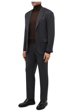 Мужской шерстяной костюм BRUNELLO CUCINELLI темно-серого цвета по цене 241000 руб., арт. MN4977BT7A | Фото 1 Мужской шерстяной костюм BRUNELLO CUCINELLI темно-серого цвета, арт. MN4977BT7A | Фото 1