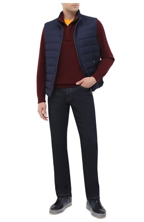 Мужские кожаные кеды SANTONI темно-синего цвета по цене 38450 руб., арт. MBGL20850SP0RG00U60 | Фото 2 Мужские кожаные кеды SANTONI темно-синего цвета, арт. MBGL20850SP0RG00U60 | Фото 2