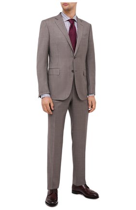 Мужской кожаные дерби SANTONI бордового цвета по цене 76050 руб., арт. MCC017026MC3HVVDQ48 | Фото 2 Мужской кожаные дерби SANTONI бордового цвета, арт. MCC017026MC3HVVDQ48 | Фото 2