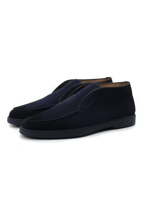 Мужские замшевые ботинки SANTONI темно-синего цвета по цене 49950 руб., арт. MGYA16715ABIAPMSU60 | Фото 1 Мужские замшевые ботинки SANTONI темно-синего цвета, арт. MGYA16715ABIAPMSU60 | Фото 1