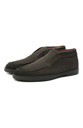 Мужские замшевые ботинки SANTONI темно-зеленого цвета по цене 49950 руб., арт. MGYA16715L0DAPMSV51 | Фото 1 Мужские замшевые ботинки SANTONI темно-зеленого цвета, арт. MGYA16715L0DAPMSV51 | Фото 1