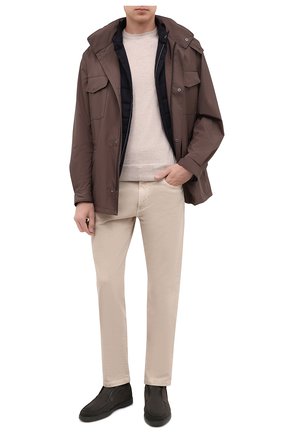 Мужские замшевые ботинки SANTONI темно-зеленого цвета по цене 49950 руб., арт. MGYA16715L0DAPMSV51 | Фото 2 Мужские замшевые ботинки SANTONI темно-зеленого цвета, арт. MGYA16715L0DAPMSV51 | Фото 2