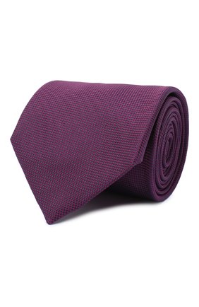 Мужской шелковый галстук BRIONI фиолетового цвета, арт. 062I00/09459 | Фото 1 (Материал: Текстиль, Шелк; Принт: Без принта; Региональные ограничения белый список (Axapta Mercury): RU)