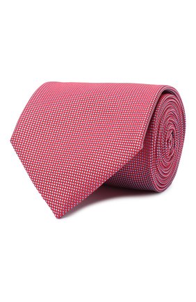 Мужской шелковый галстук BRIONI красного цвета, арт. 062I00/09459 | Фото 1 (Материал: Текстиль, Шелк; Принт: С принтом; Региональные ограничения белый список (Axapta Mercury): RU)