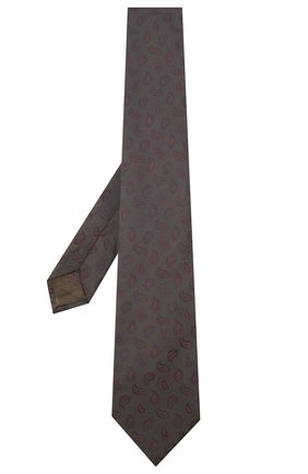 Мужской шелковый галстук BRIONI хаки цвета, арт. 062I00/09428 | Фото 2 (Материал: Текстиль, Шелк; Принт: С принтом; Региональные ограничения белый список (Axapta Mercury): RU)