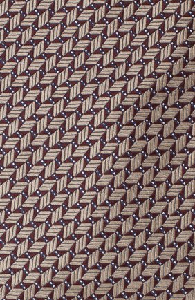 Мужской шелковый галстук BRIONI темно-коричневого цвета, арт. 062I00/09424 | Фото 3 (Принт: С принтом; Материал: Текстиль, Шелк; Региональные ограничения белый список (Axapta Mercury): RU)