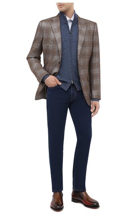 Мужские джинсы CANALI темно-синего цвета по цене 24950 руб., арт. 91700R/PD00832 | Фото 2 Мужские джинсы CANALI темно-синего цвета, арт. 91700R/PD00832 | Фото 2