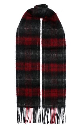 Мужской шерстяной шарф SAINT LAURENT красного цвета по цене 33650 руб., арт. 625813/4YC89 | Фото 1 Мужской шерстяной шарф SAINT LAURENT красного цвета, арт. 625813/4YC89 | Фото 1