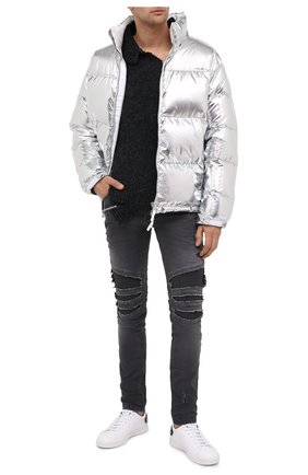 Мужские джинсы BALMAIN серого цвета по цене 109000 руб., арт. UH15419/Z039 | Фото 2 Мужские джинсы BALMAIN серого цвета, арт. UH15419/Z039 | Фото 2