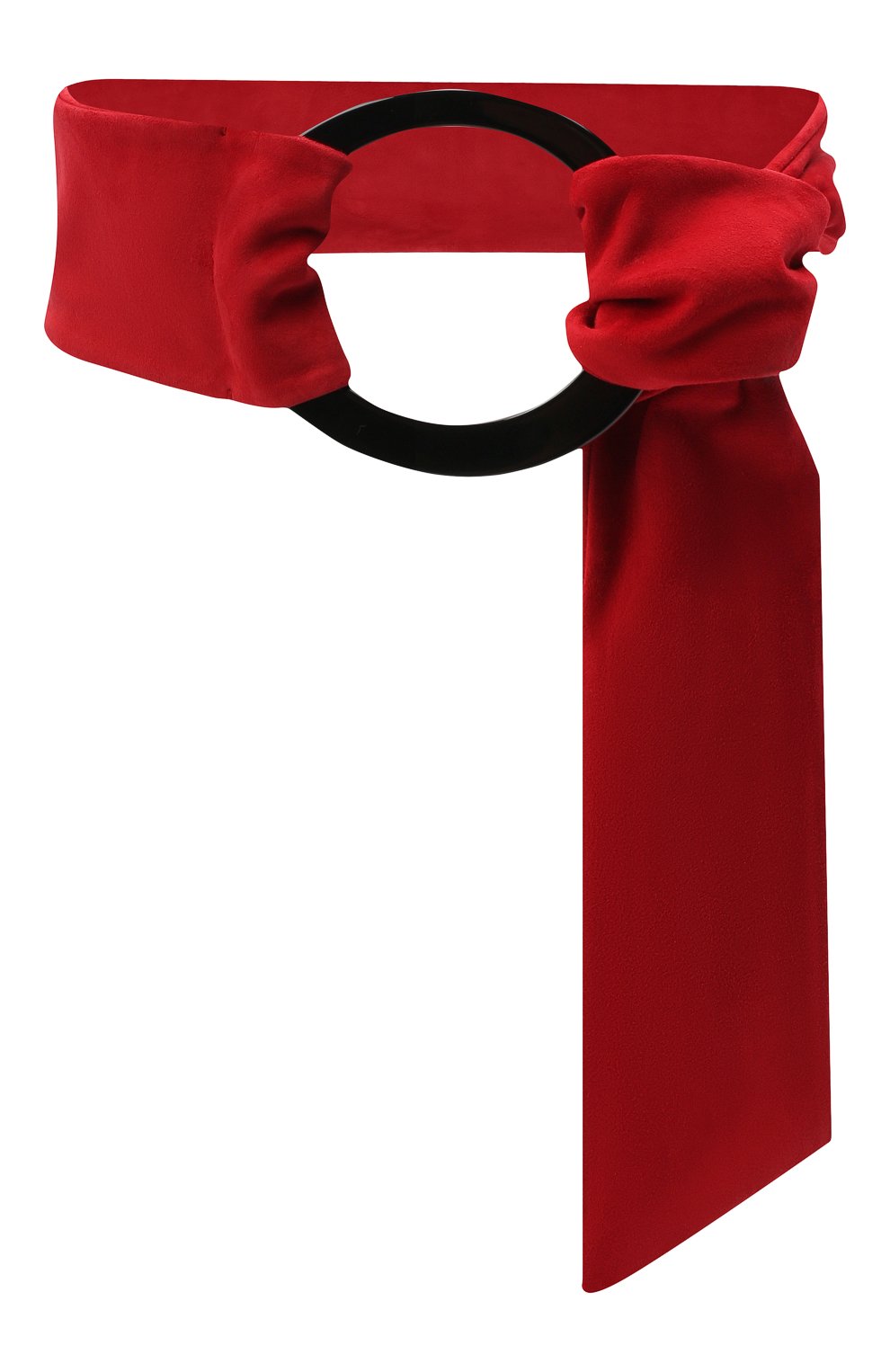 Женский кожаный ремень GIORGIO ARMANI красного цвета, арт. Y1I219/YTW6Y | Фото 1 (Материал: Натуральная кожа)