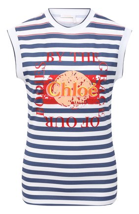 Женский хлопковый топ CHLOÉ белого цвета по цене 51500 руб., арт. CHC20AJH46288 | Фото 1 Женский хлопковый топ CHLOÉ белого цвета, арт. CHC20AJH46288 | Фото 1