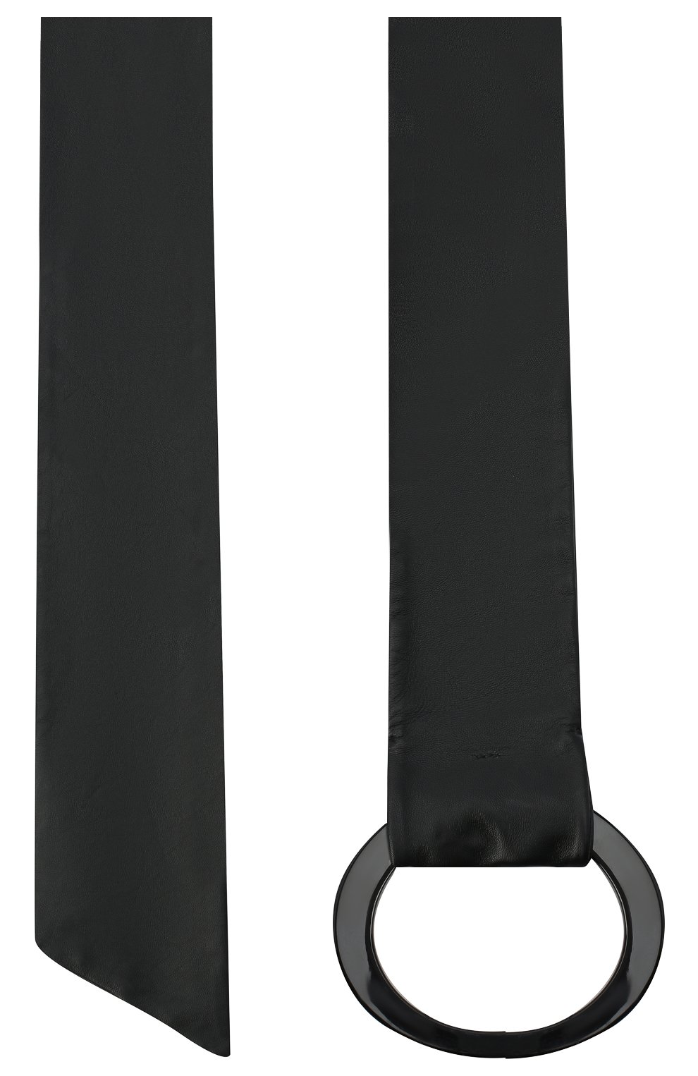 Женский кожаный ремень GIORGIO ARMANI черного цвета, арт. Y1I219/YTG3X | Фото 2 (Материал: Натуральная кожа)