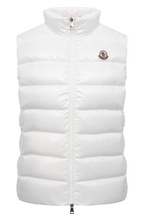 Женский пуховый жилет MONCLER белого цвета по цене 46100 руб., арт. F2-093-1A525-00-68950 | Фото 1 Женский пуховый жилет MONCLER белого цвета, арт. F2-093-1A525-00-68950 | Фото 1