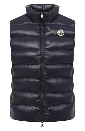 Женский пуховый жилет MONCLER темно-синего цвета по цене 46100 руб., арт. F2-093-1A525-00-68950 | Фото 1 Женский пуховый жилет MONCLER темно-синего цвета, арт. F2-093-1A525-00-68950 | Фото 1