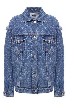 Женская джинсовая куртка MSGM голубого цвета по цене 44150 руб., арт. 2941MDH46L 207728 | Фото 1 Женская джинсовая куртка MSGM голубого цвета, арт. 2941MDH46L 207728 | Фото 1