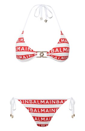 Женский раздельный купальник BALMAIN красного цвета по цене 45000 руб., арт. BKBV40010 | Фото 1 Женский раздельный купальник BALMAIN красного цвета, арт. BKBV40010 | Фото 1