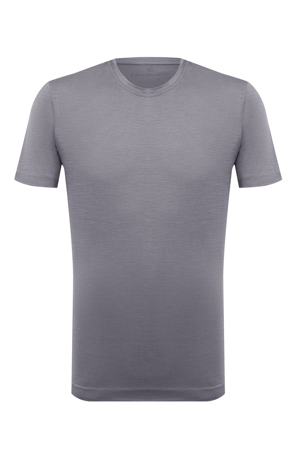Мужская серая шерстяная футболка CAPOBIANCO купить в интернет-магазине ...