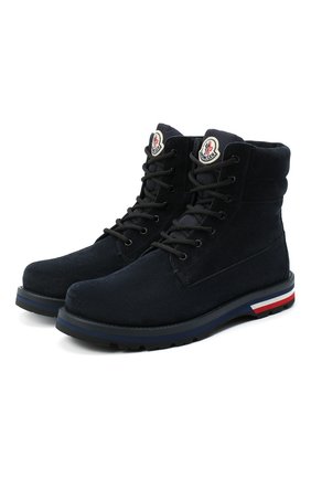 Мужские замшевые ботинки vancouver MONCLER темно-синего цвета по цене 45700 руб., арт. F2-09A-4F700-00-02S48 | Фото 1 Мужские замшевые ботинки vancouver MONCLER темно-синего цвета, арт. F2-09A-4F700-00-02S48 | Фото 1