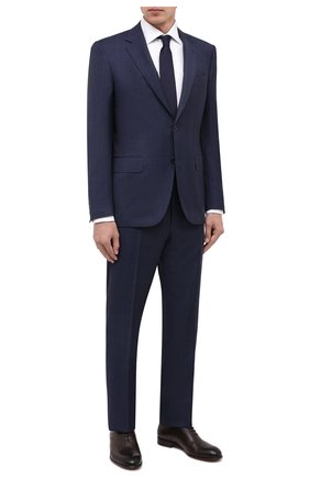 Мужской шерстяной костюм CANALI темно-синего цвета по цене 136500 руб., арт. 11280/10/BF00070 | Фото 1 Мужской шерстяной костюм CANALI темно-синего цвета, арт. 11280/10/BF00070 | Фото 1