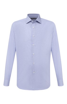 Мужская хлопковая сорочка CANALI голубого цвета по цене 16350 руб., арт. 758/GD01046 | Фото 1 Мужская хлопковая сорочка CANALI голубого цвета, арт. 758/GD01046 | Фото 1