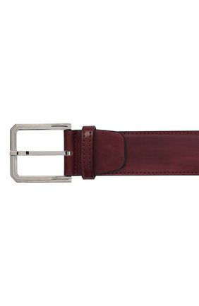 Мужской кожаный ремень KITON бордового цвета по цене 79900 руб., арт. USC23PN00100 | Фото 3 Мужской кожаный ремень KITON бордового цвета, арт. USC23PN00100 | Фото 3 (Материал: Натуральная кожа; Региональные ограничения белый список (Axapta Mercury): RU; Случай: Формальный)