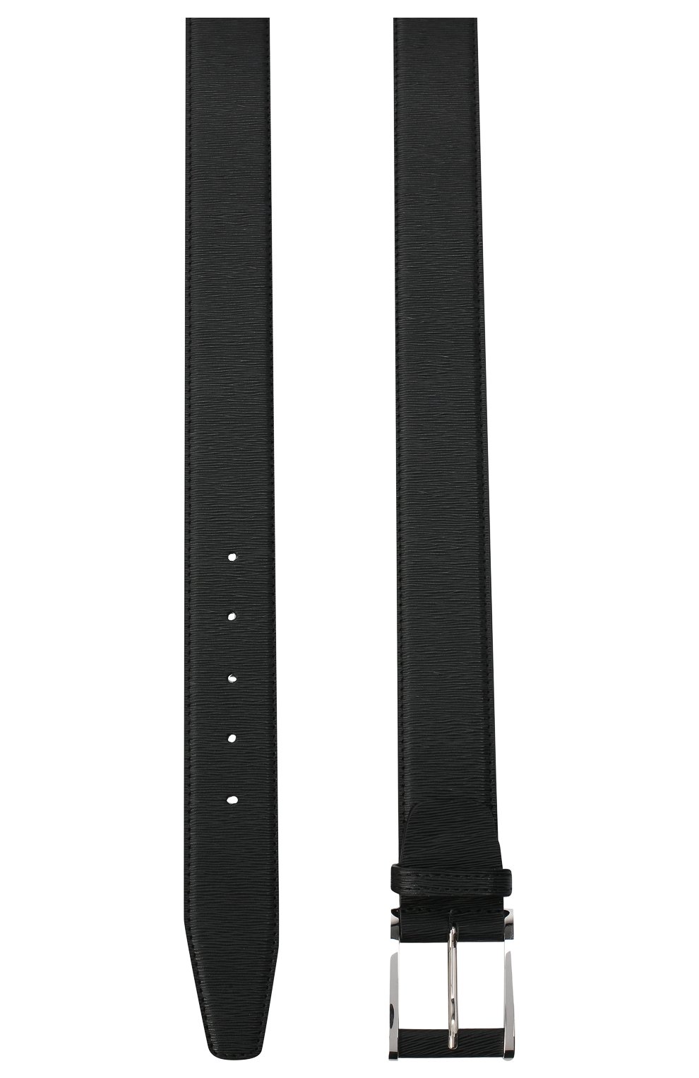Мужской кожаный ремень KITON черного цвета по цене 68600 руб., арт. USC7140N00709/120-140 | Фото 2 Мужской кожаный ремень KITON черного цвета, арт. USC7140N00709/120-140 | Фото 2