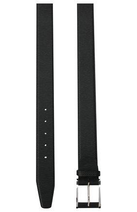 Мужской кожаный ремень KITON черного цвета по цене 68600 руб., арт. USC7140N00709/120-140 | Фото 2 Мужской кожаный ремень KITON черного цвета, арт. USC7140N00709/120-140 | Фото 2