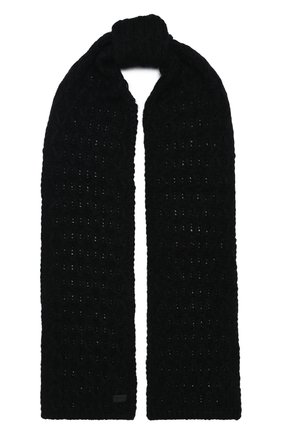 Мужской шерстяной шарф SAINT LAURENT черного цвета по цене 52950 руб., арт. 632723/4YG24 | Фото 1 Мужской шерстяной шарф SAINT LAURENT черного цвета, арт. 632723/4YG24 | Фото 1