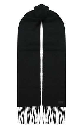 Мужской шерстяной шарф SAINT LAURENT черного цвета по цене 33650 руб., арт. 625821/4YC89 | Фото 1 Мужской шерстяной шарф SAINT LAURENT черного цвета, арт. 625821/4YC89 | Фото 1