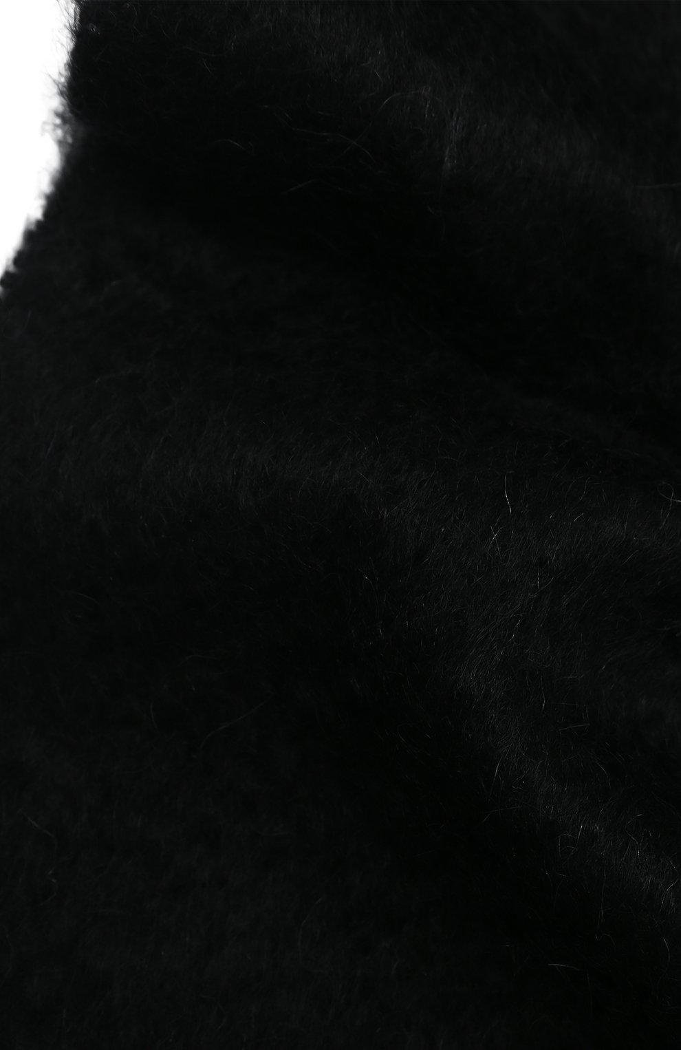 Мужской шерстяной шарф SAINT LAURENT черного цвета по цене 42100 руб., арт. 625821/4YC89 | Фото 2 Мужской шерстяной шарф SAINT LAURENT черного цвета, арт. 625821/4YC89 | Фото 2 (Мужское Кросс-КТ: Шарфы - с бахромой; Материал: Текстиль, Шерсть; Кросс-КТ: шерсть)